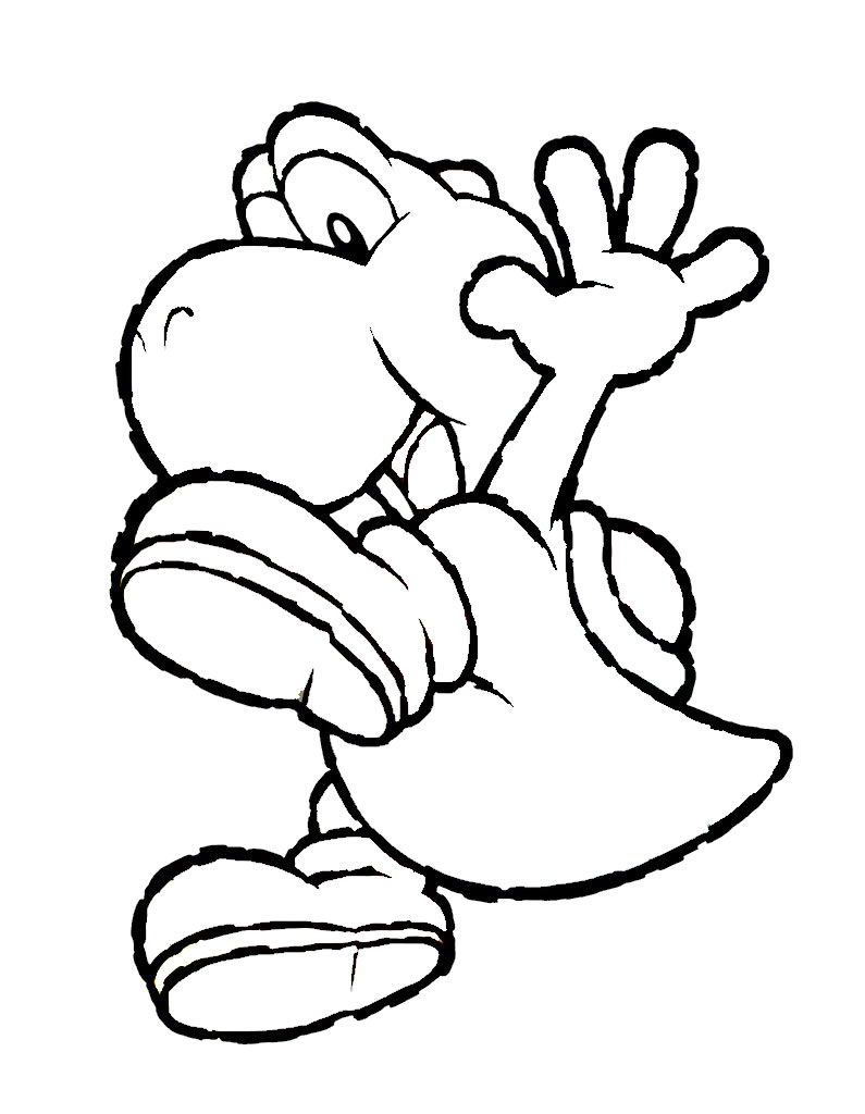 795x1024 Free Printable Yoshi Coloring Pages For Kids