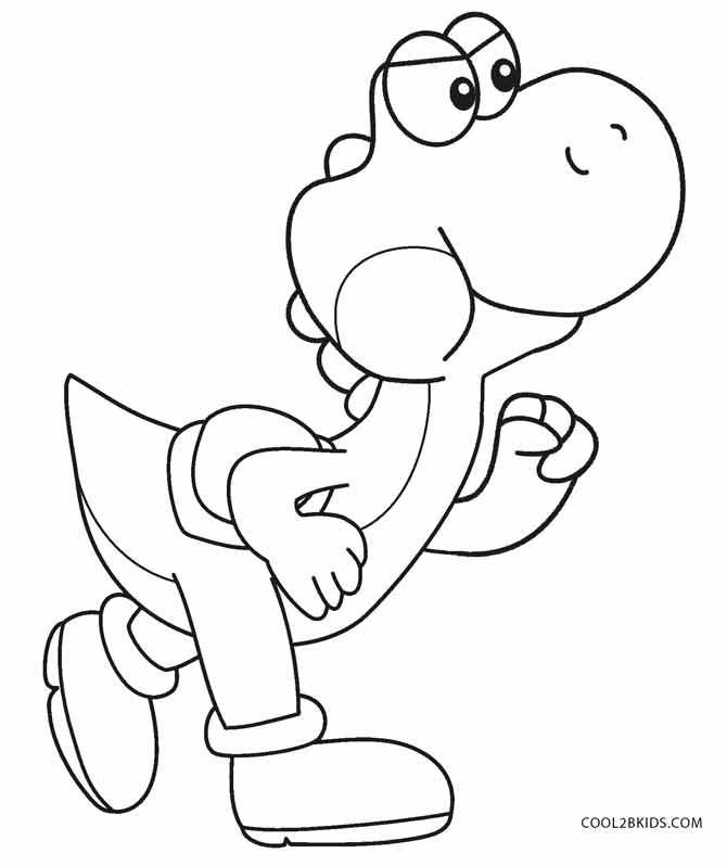 670x798 Baby Yoshi Coloring Pages To Print