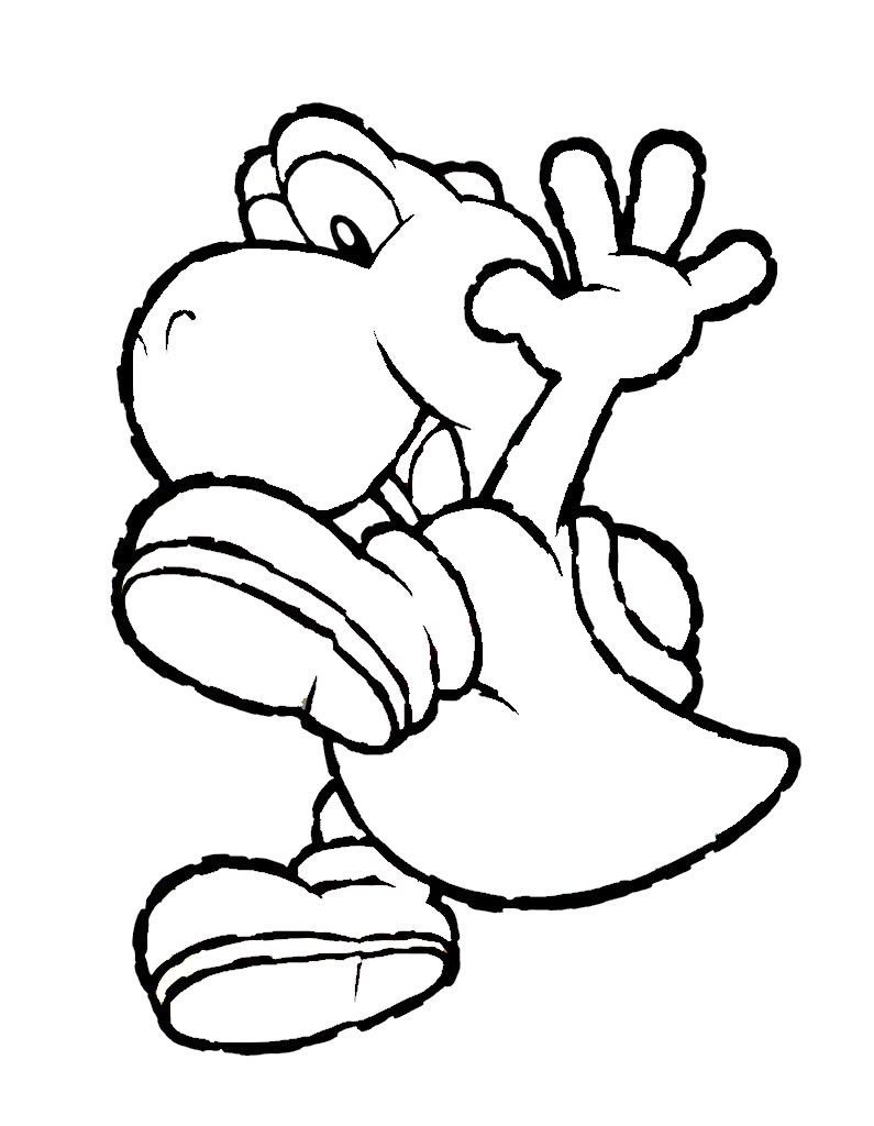 Yoshi Egg Coloring Pages