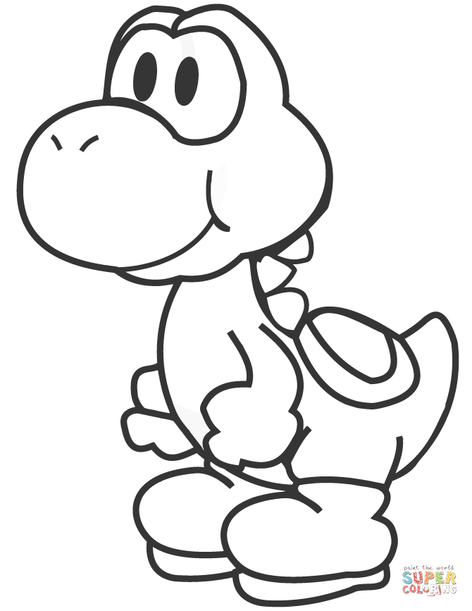 670x867 Yoshi Coloring Page Free Printable Pages In Decor 10