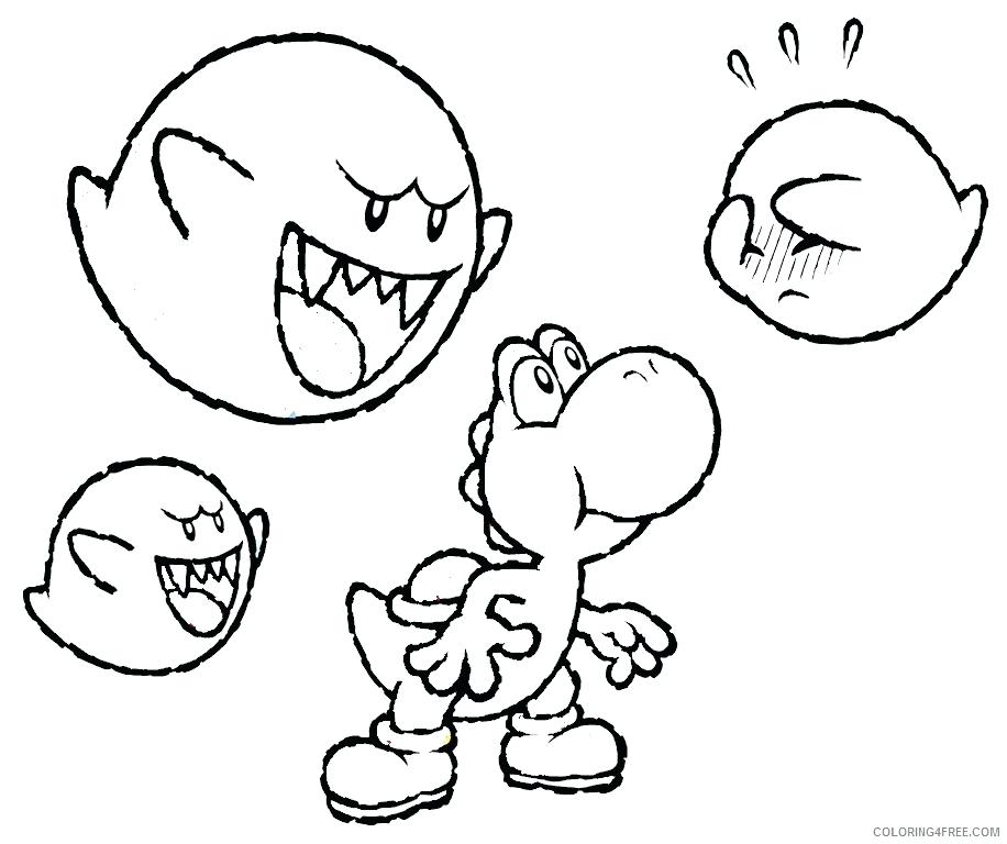 916x768 Yoshi Coloring Pages Coloring Pages And Boo Boo Yoshi Colouring