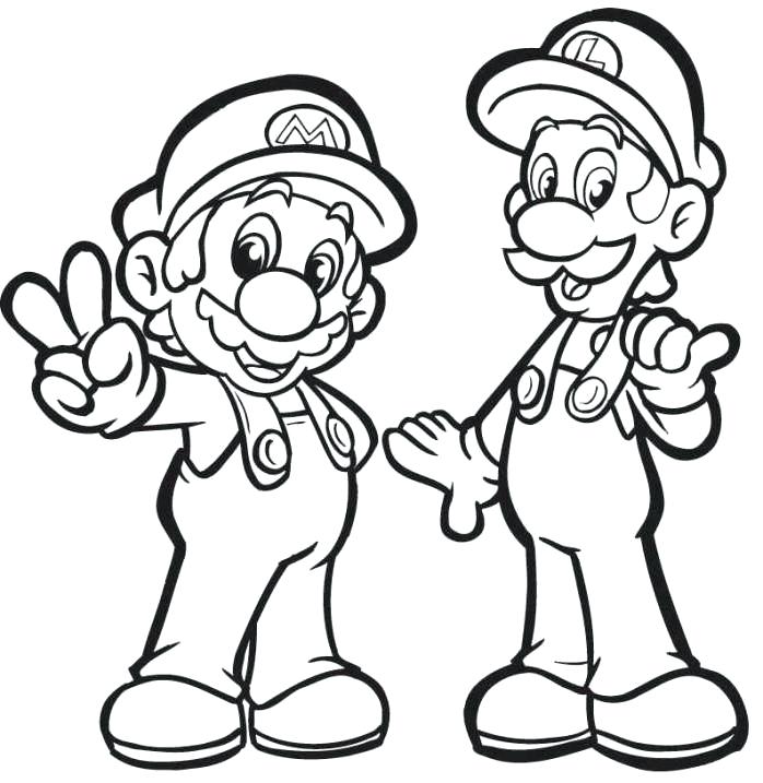 Yoshi Printable Coloring Pages