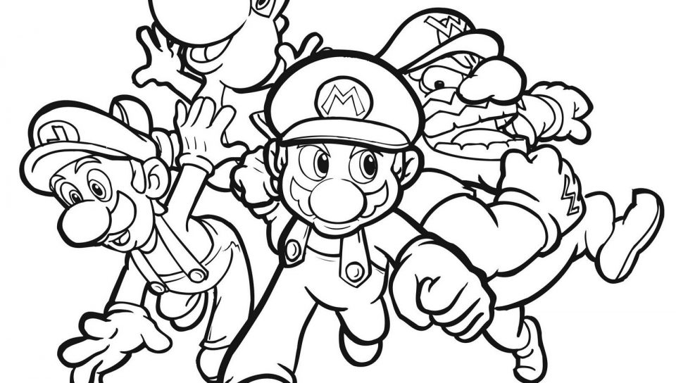 960x544 Mario Cliparting Page Pencil And In Impressive Coloring Pages