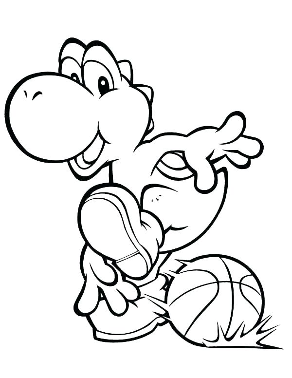 600x776 Yoshi Coloring Pages