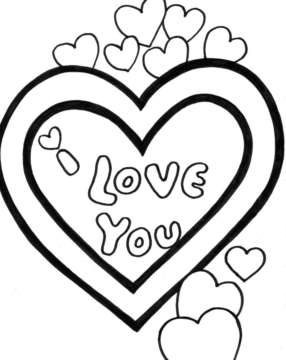 1000x1260 I Love You Coloring Pages