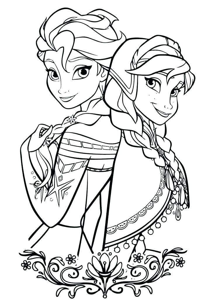 736x1042 Elsa Coloring Pages 96 Also Coloring In Page Frozen Colouring Elsa