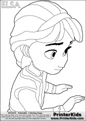 281x393 Frozen Young Elsa Coloring Pages Pictures To Pin On . @ Just Coloring