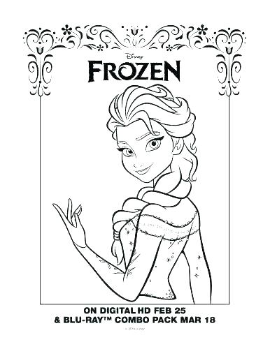 386x500 Anna And Elsa Coloring Pages Princess Frozen Colouring Page