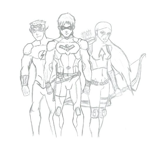 500x500 Young Justice Coloring Pages Young Justice Coloring Page Fine
