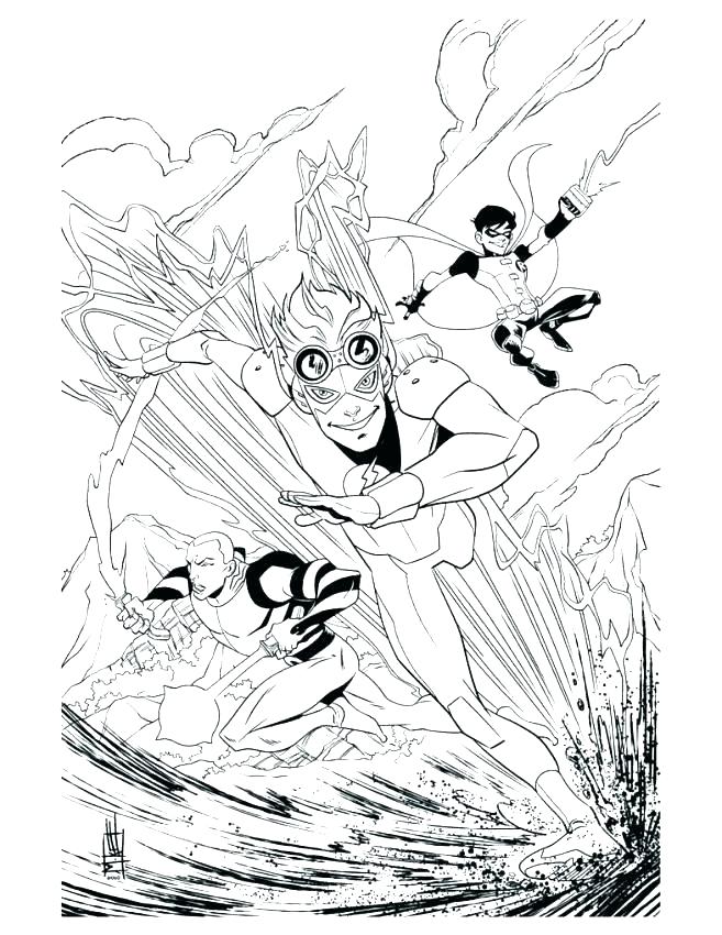 657x850 Young Justice Coloring Pages Young Justice Coloring Pages Robin