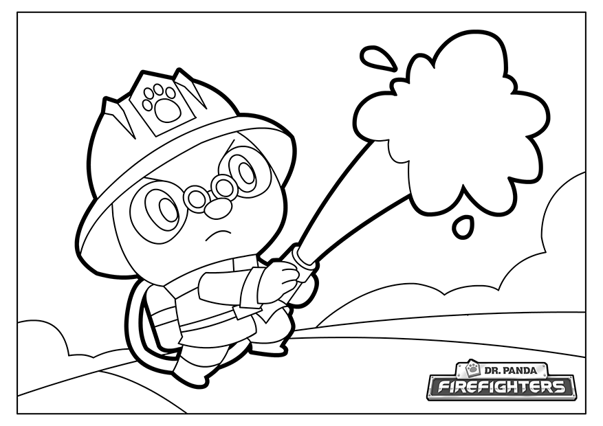 877x620 Dr. Panda On Twitter Enjoy These Dr. Panda Firefighters Coloring