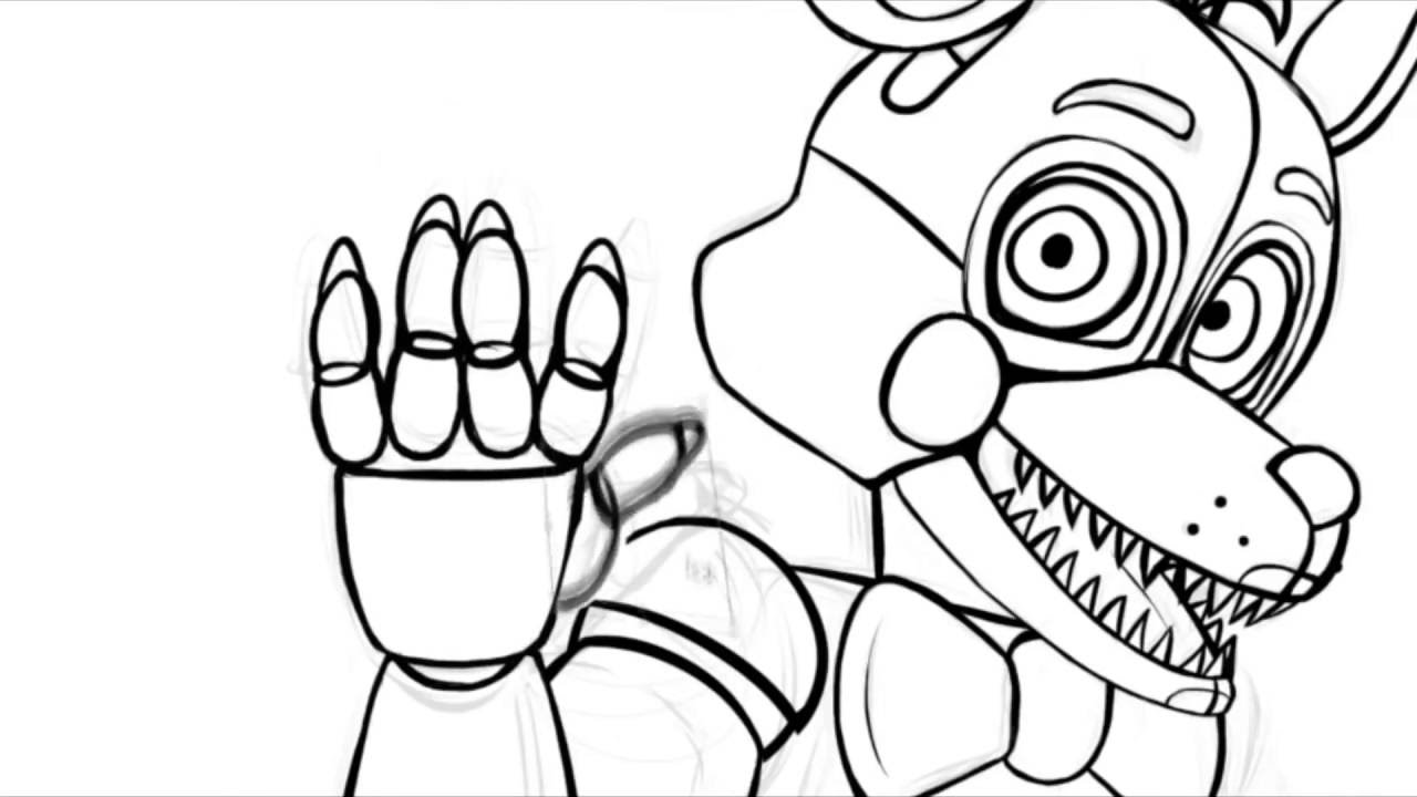 1280x720 Weird Fnaf Sister Location Coloring Pages Speed Paint Youtube