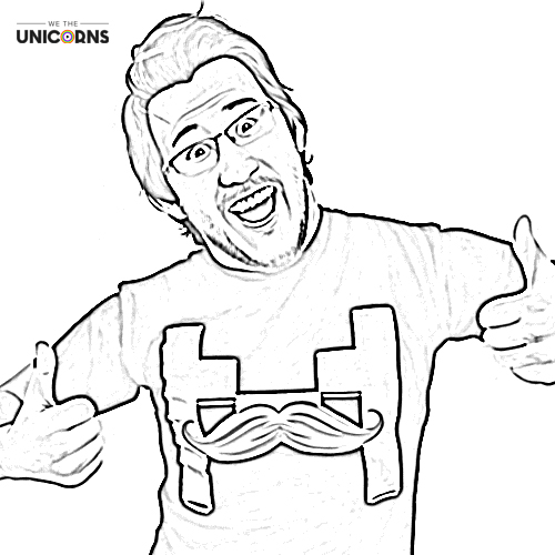 500x500 Youtuber Coloring Pages