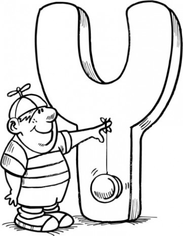 361x465 Letter Y Is For Yo Yo Coloring Page Free Printable . @ Just