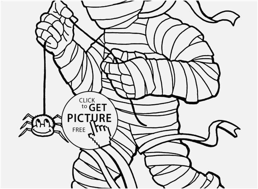 827x609 Mummy Coloring Pages Picture Halloween Mummy And Spider Yoyo