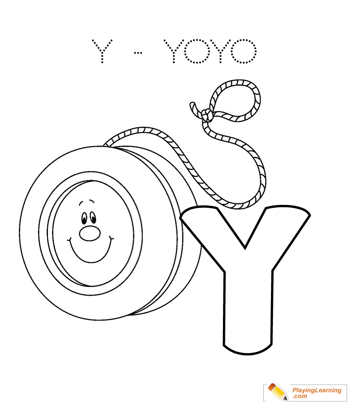 720x830 Y Is For Yoyo Coloring Page For Kids