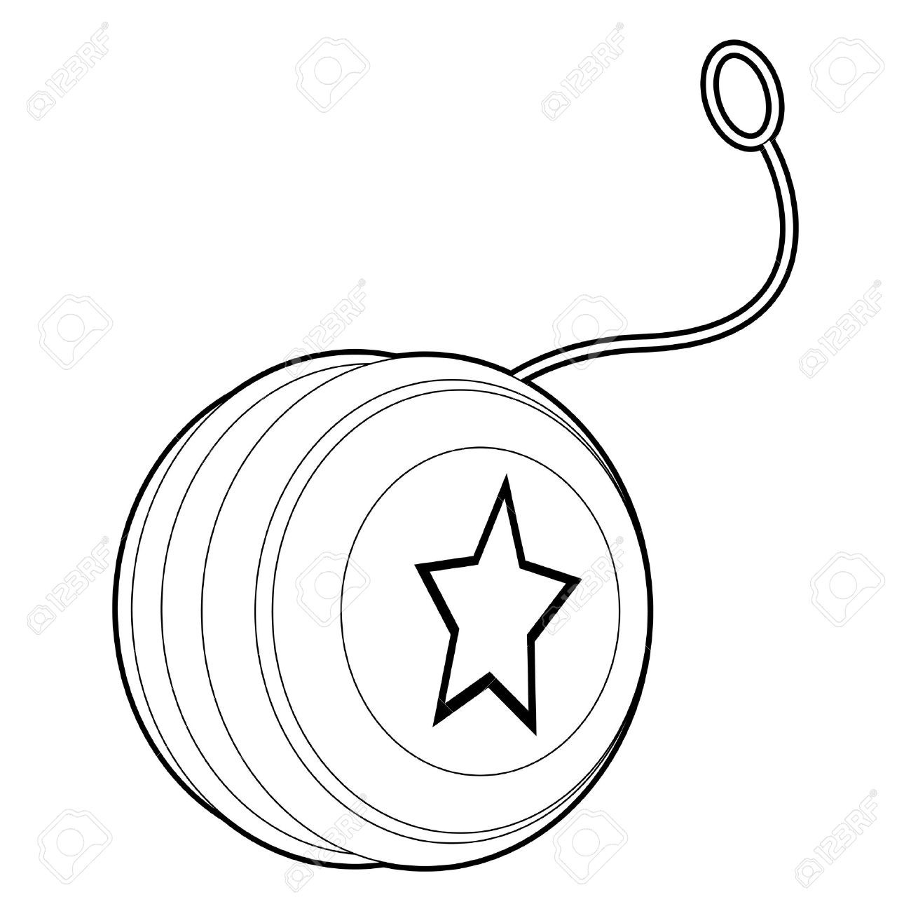 1300x1300 Yoyo Clip Art Black And White Yo Coloring Pages For Kids Printable