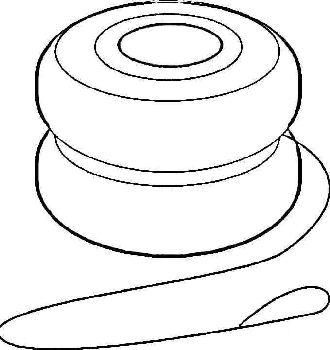 679x720 Yoyo Game Coloring Page