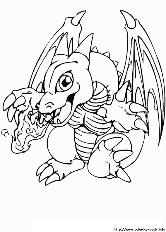567x794 Yugioh Coloring Pages Yu Gi Oh White Dragon 1 Gacrj