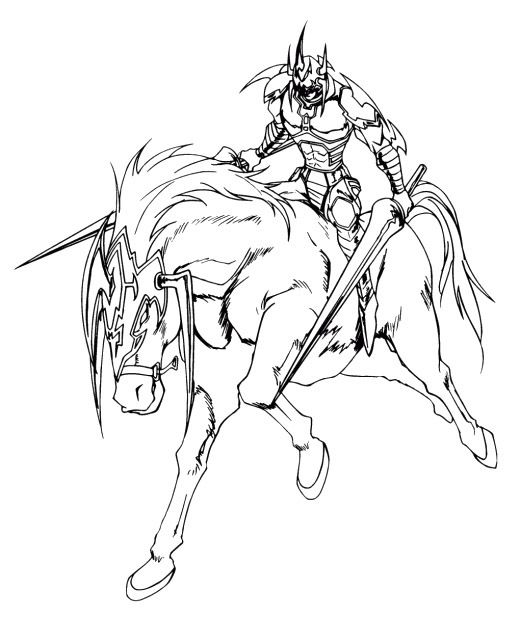 520x636 Card Monster Gaia The Fierce Knight Coloring Pages