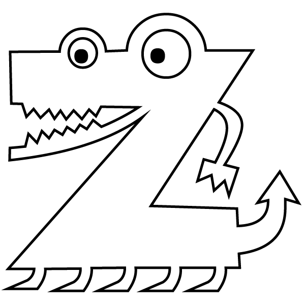 600x600 Alphabet Coloring Pages