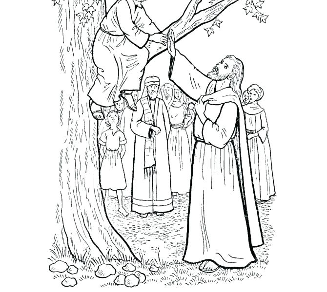 670x600 Zacchaeus Coloring Pages Coloring Page Free Coloring Pages