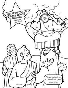 236x305 Zacchaeus Coloring Pages For Preschoolers Bible Coloring Pages