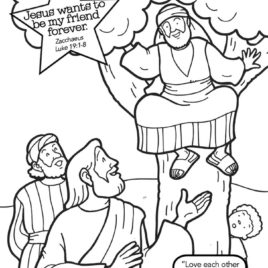268x268 Coloring Pages And Coloring Books. Jesus And Zacchaeus Coloring