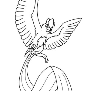300x300 Articuno Coloring Page Free Download