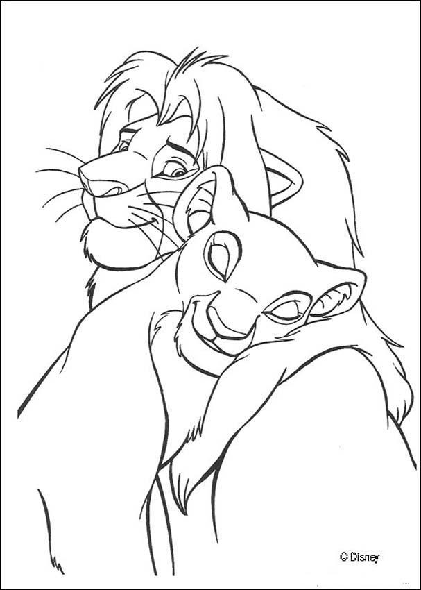 607x850 Simba Nala Coloring Pages
