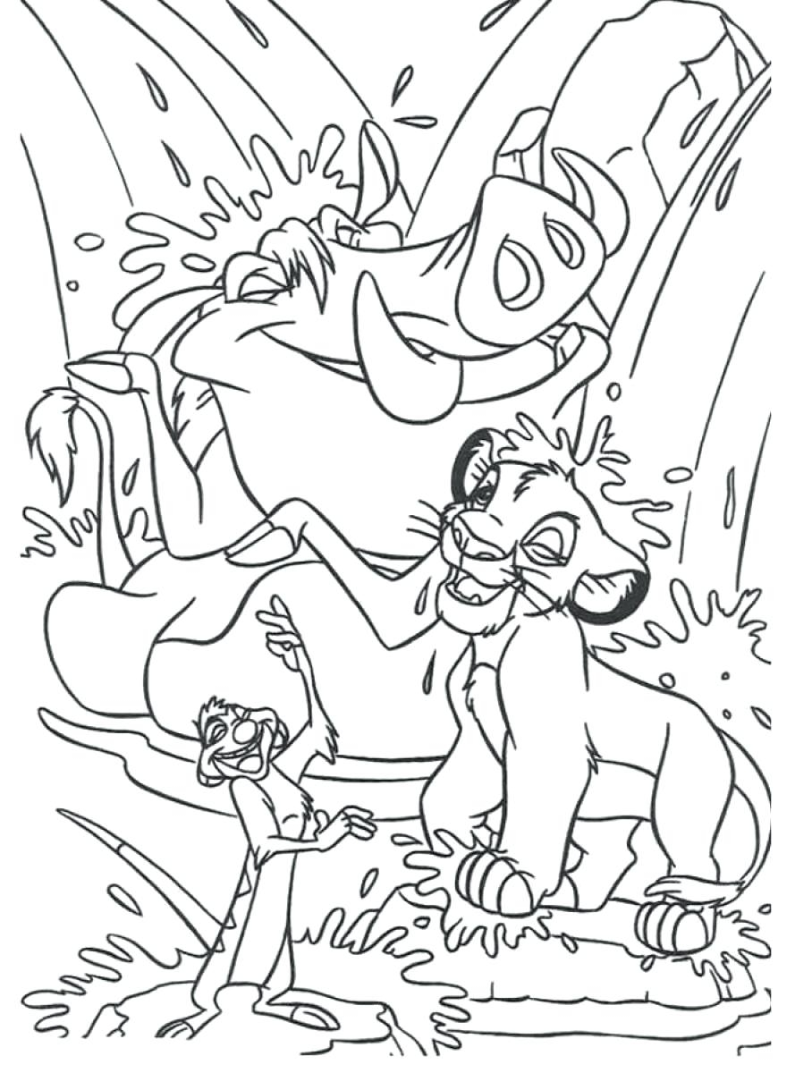889x1200 Lion King Coloring Pages