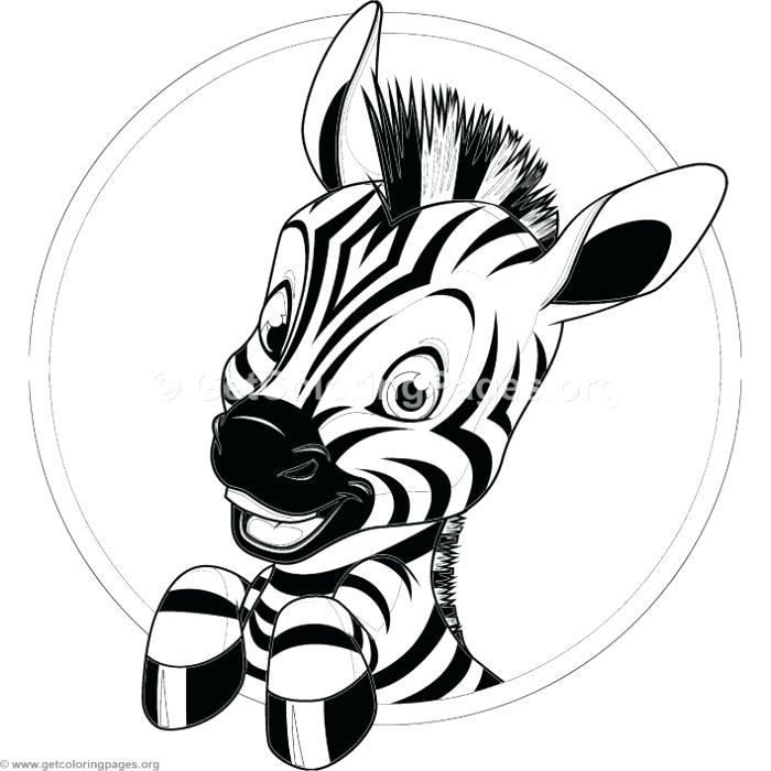 700x700 Zebra Without Stripes Coloring Pages Kids Coloring Cute Baby Zebra