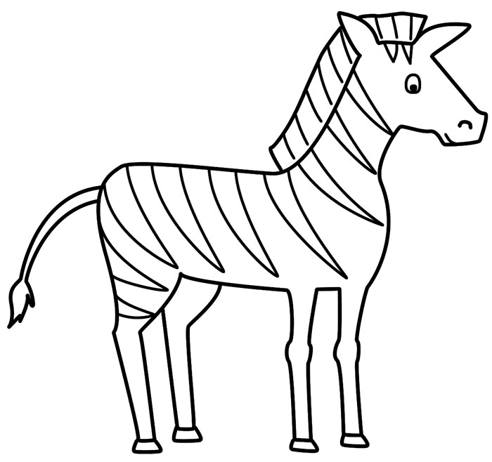 Zebra Coloring Pages For Kids