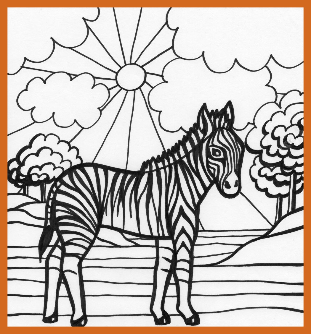 1050x1130 Marvelous Cute Baby Zebra Coloring Page Clipart Picture Of