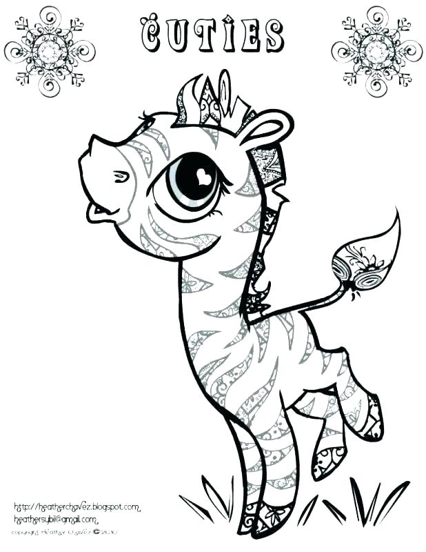 618x800 Zebra Coloring Pages