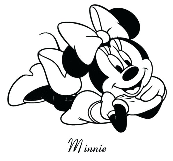 600x559 Images Of Zebra Mouse Template Minnie Mouse Head Outline With Pink
