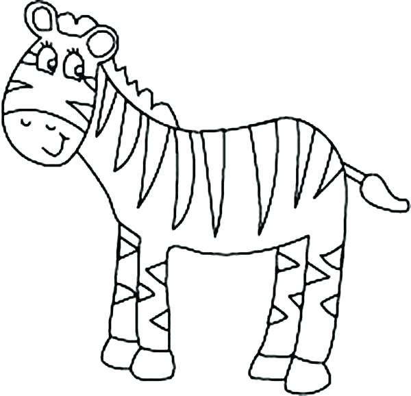600x578 Zebra Coloring Page Baby Zebra Coloring Pages Baby Zebra Coloring