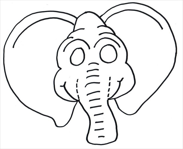 700x572 Animal Mask Template