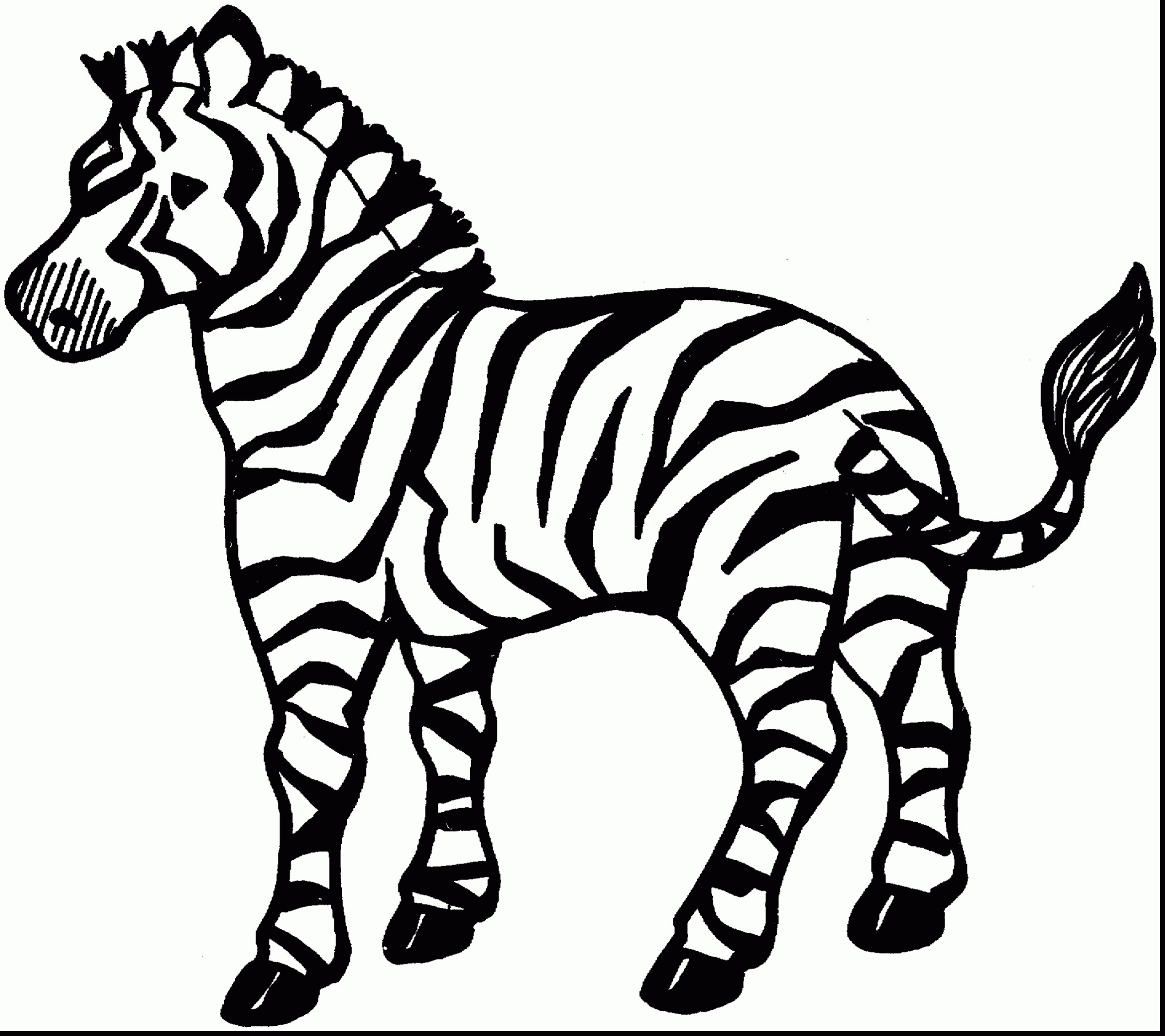 2394x2128 Coloring Pages Zebra Print Beautiful Zebra To Print