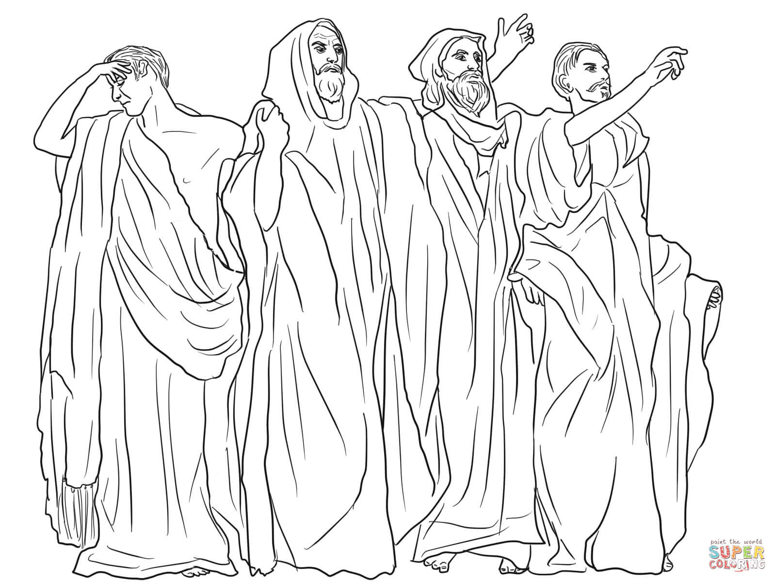 1600x1200 Micah, Haggai, Malacchi, And Zechariah Coloring Page Free