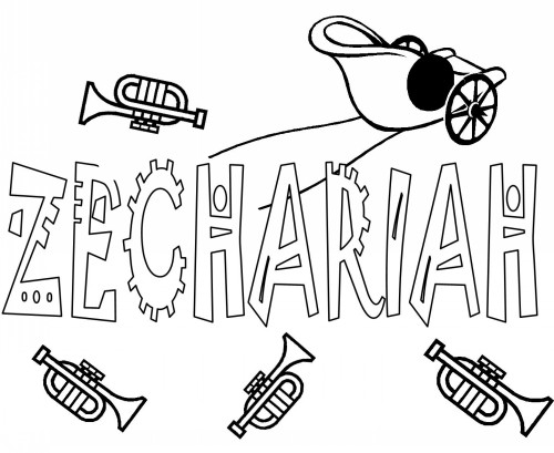 500x409 Zechariah Elizabeth Coloring Pages