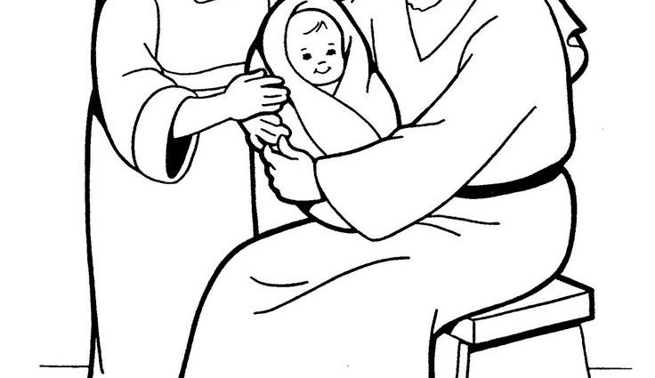 736x425 Anna And Simeon Coloring Page Zechariah And Elizabeth Coloring