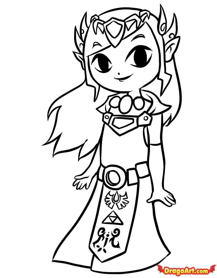 708x906 36 Best Zelda Coloring Pages Images On Adult Coloring