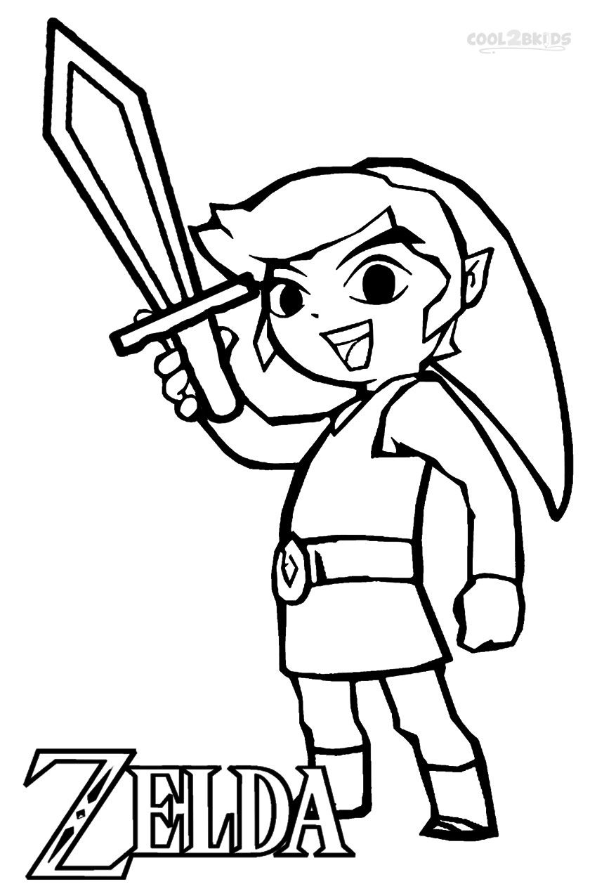 850x1275 Printable Zelda Coloring Pages For Kids Cool2bkids Video Game
