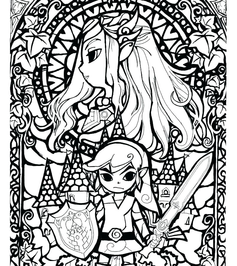 804x900 Zelda Coloring Pages