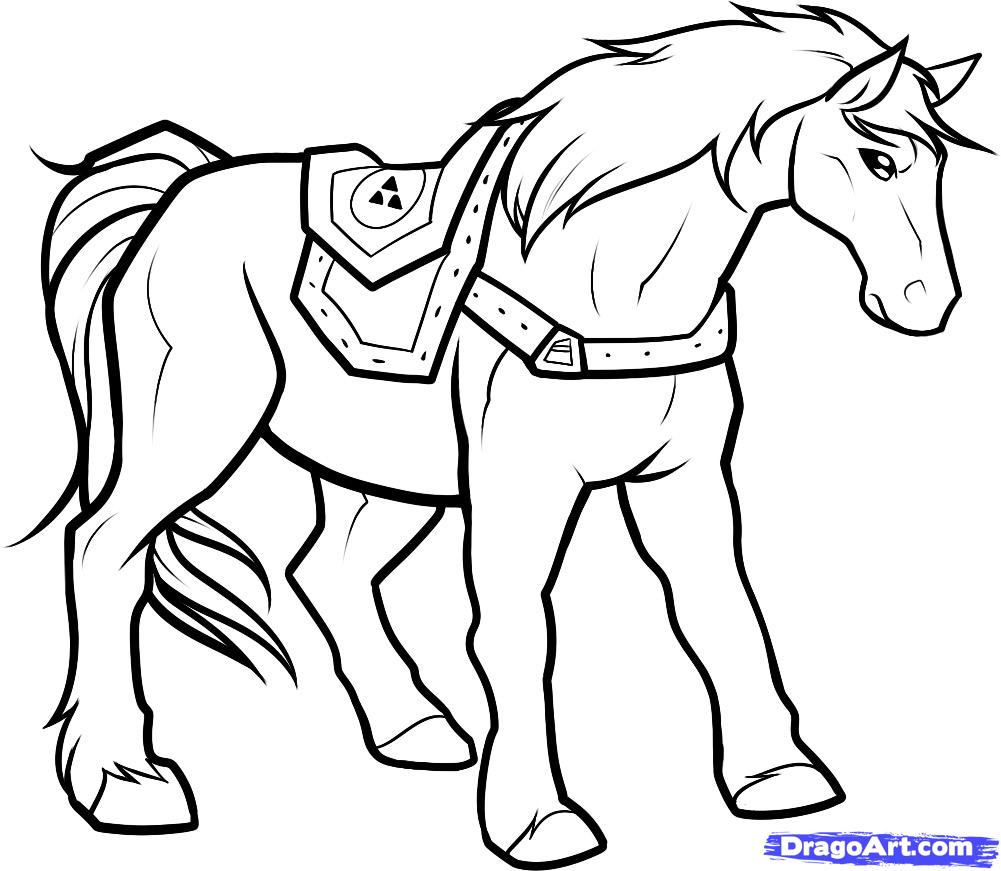 1001x871 Nintendo Zelda Epona Stencil