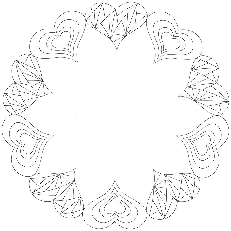 800x800 Abstract Heart Coloring Pages Handmade Abstract Heart Frame In Zen