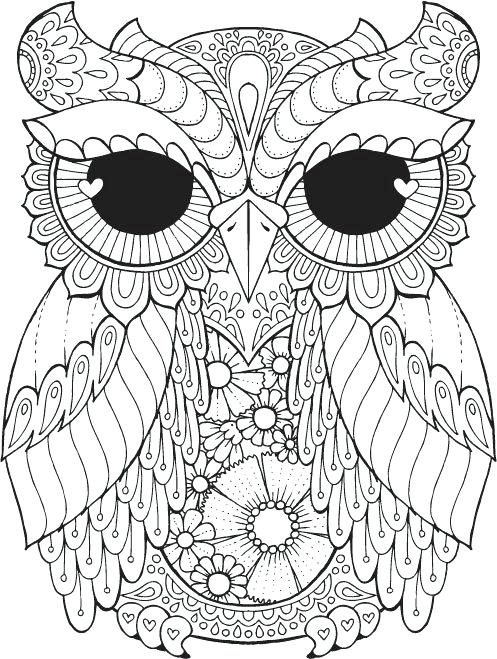 497x659 Skillful Coloring Pages For Adults Anti Stress Jennifer 3 Zen
