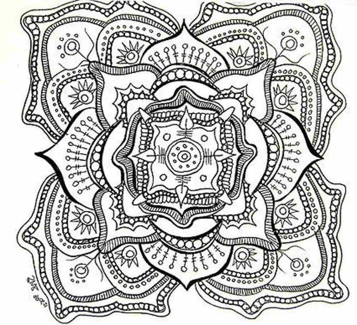 736x671 Coloring Pages For Adults Printable Free