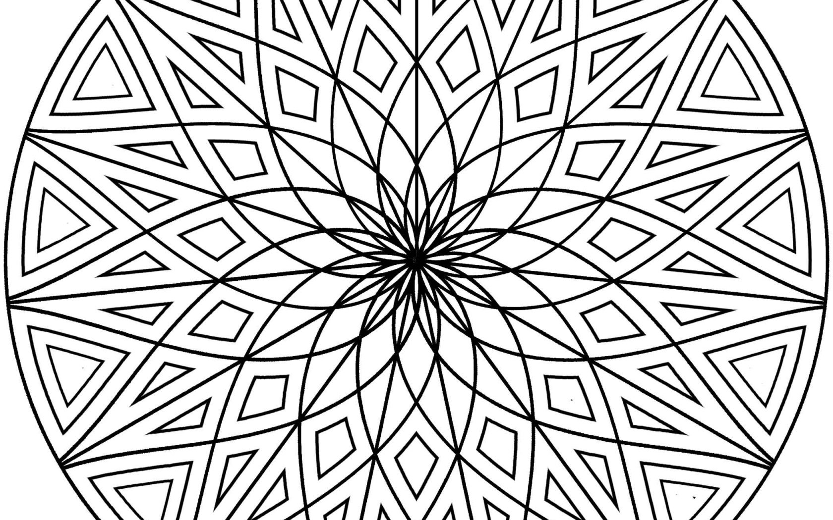 1680x1050 Best Geometric Coloring Pages Ideas On With Designs
